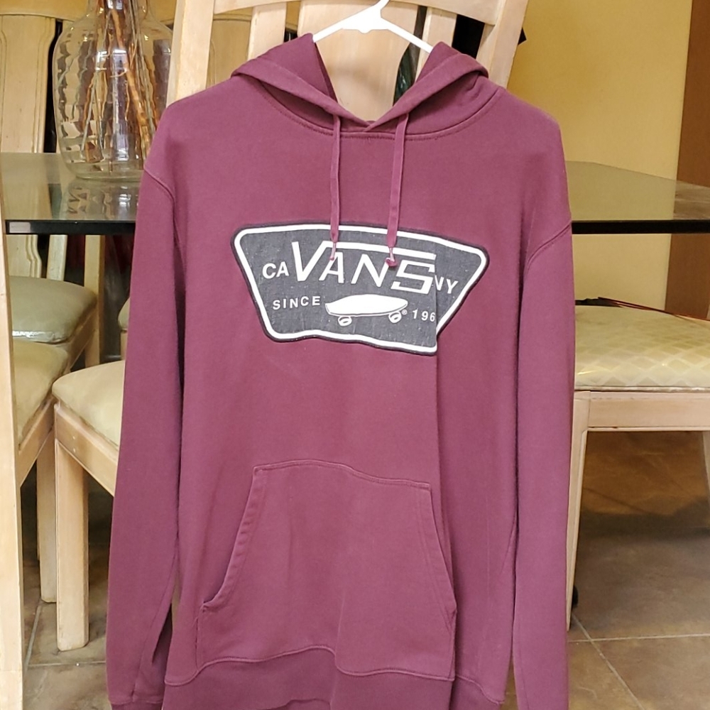 Burgundy Van's Hoodie